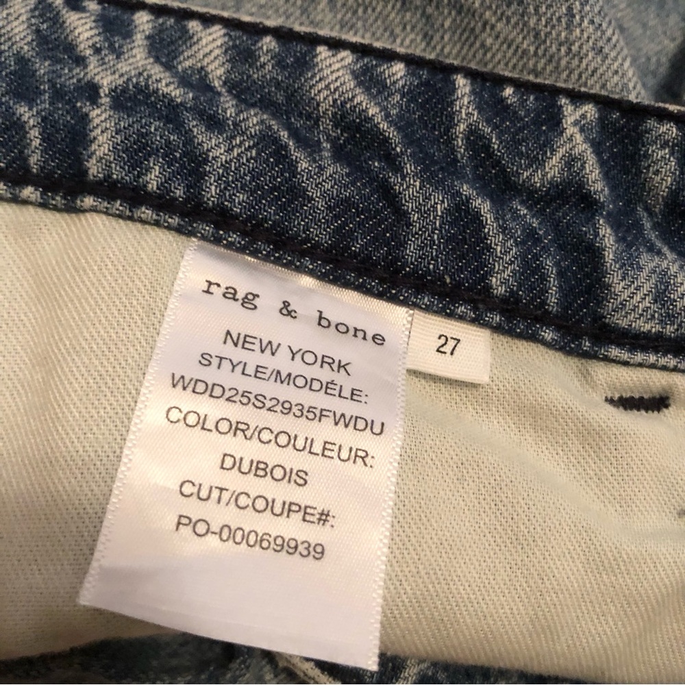 Rag & Bone The Cloud Lori Jean High Rise Dubois Wide Leg Soft Denim - Picture 6 of 7